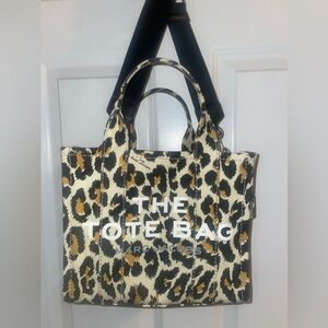 Marc Jacobs Mini The Traveler Tote Bag - Leopard Print